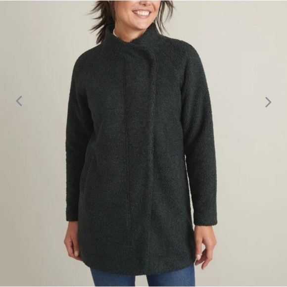 Marine Layer Stephanie Cocoon Coat Dark Green Gables XL New With Tag - Picture 2 of 6